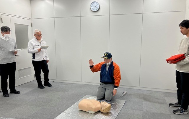 中村消防署の方による講義